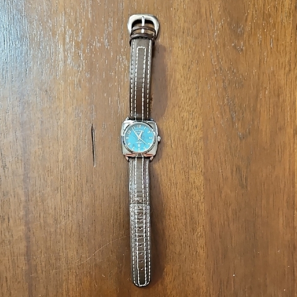 Peyote Bird Silver Watch with Turquoise Face